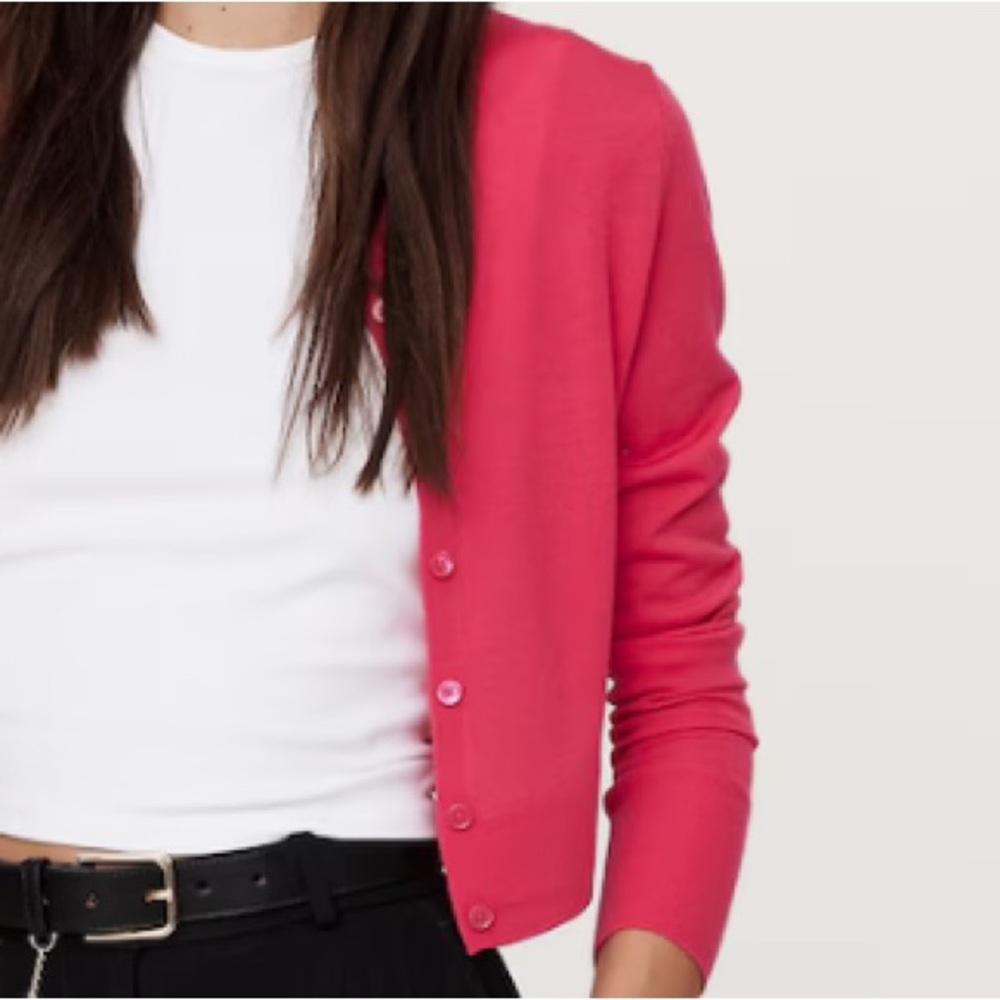 NWT BANANA REPUBLIC LIGHTWEIGHT EXTRA FINE MERINO WOOL CROPPED CARDIGAN
New! - Picture 3 of 3